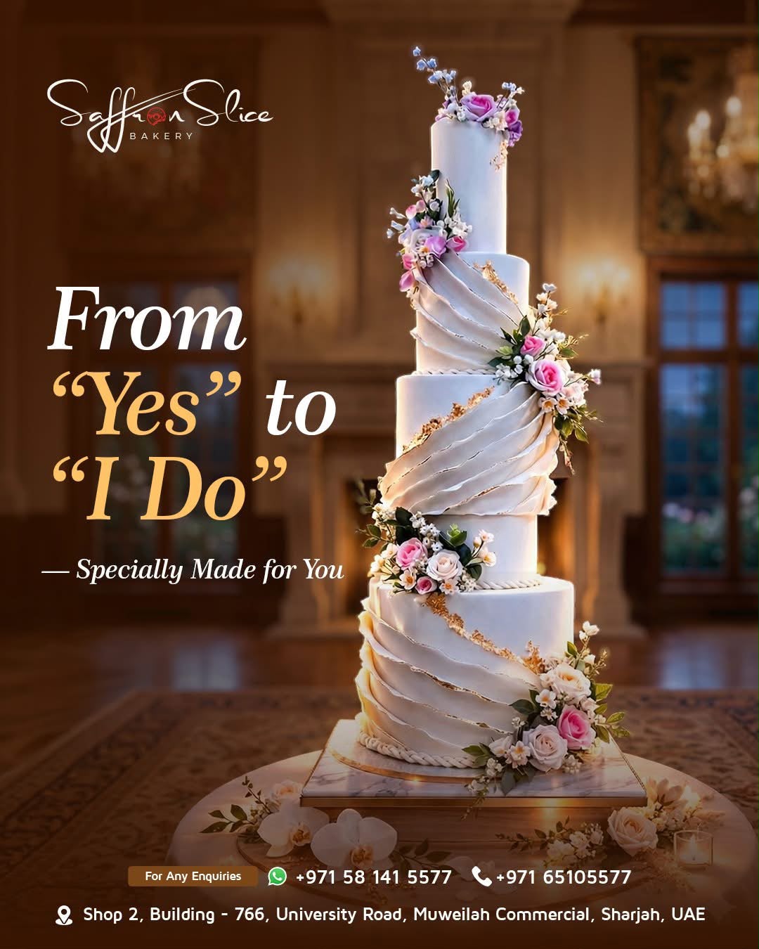 wedding 5 tier cake